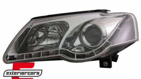 Prednja svjetla LED DayLight (chrome) / Volkswagen Passat B6 3C (03.2005-2010), LPVWC1