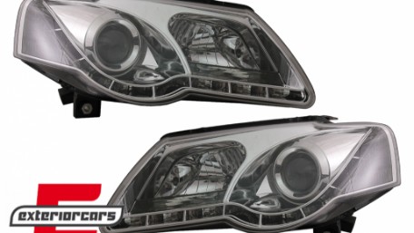 Prednja svjetla LED DayLight (chrome) / Volkswagen Passat B6 3C (03.2005-2010), LPVWC1