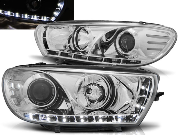 Prednja svjetla LED DayLight (chrome) / Volkswagen Scirocco (2008-04.2014), LPVWA9