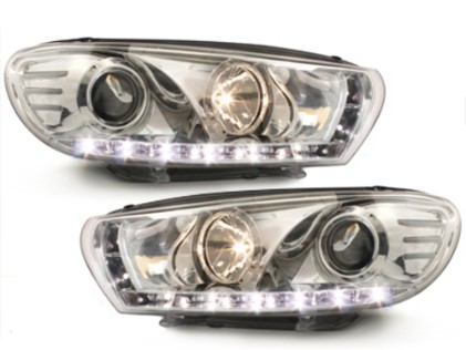 Prednja svjetla LED DayLight (chrome) / Volkswagen Scirocco (2008-04.2014), LPVWA9