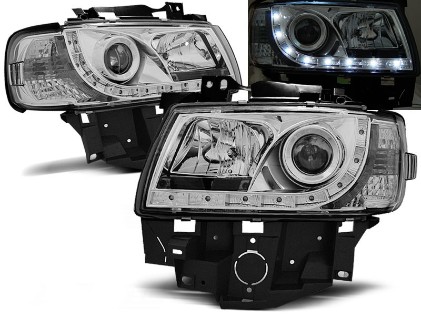 Prednja svjetla LED DayLight (chrome) / Volkswagen T4 Bus (08.1996-03.2003), LPVWB5
