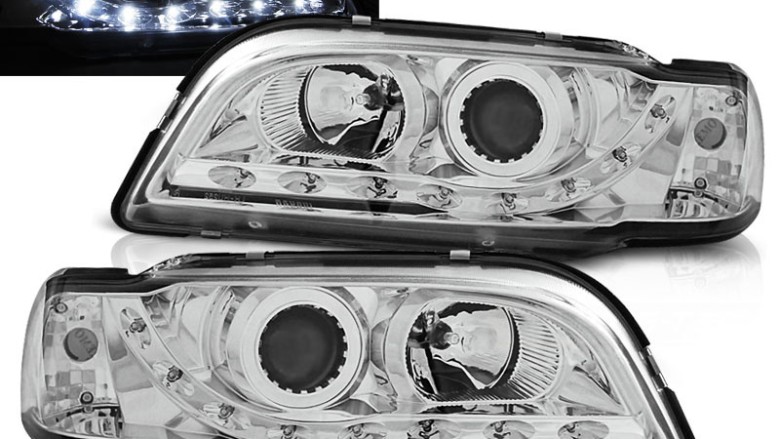 Prednja svjetla LED DayLight (chrome) / VOLVO S40/V40 (96-00), LPVO05