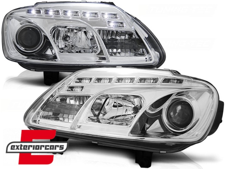 Prednja svjetla LED DayLight (chrome) / VW Caddy (2003-2010) Touran I (2003-2006), LPVWC3