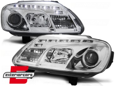 Prednja svjetla LED DayLight (chrome) / VW Caddy (2003-2010) Touran I (2003-2006), LPVWC3