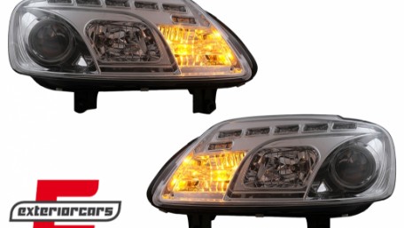 Prednja svjetla LED DayLight (chrome) / VW Caddy (2003-2010) Touran I (2003-2006), LPVWC3