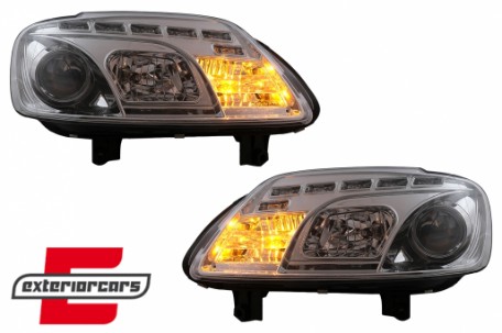 Prednja svjetla LED DayLight (chrome) / VW Caddy (2003-2010) Touran I (2003-2006), LPVWC3