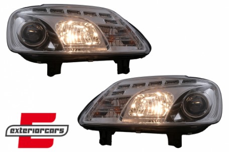 Prednja svjetla LED DayLight (chrome) / VW Caddy (2003-2010) Touran I (2003-2006), LPVWC3