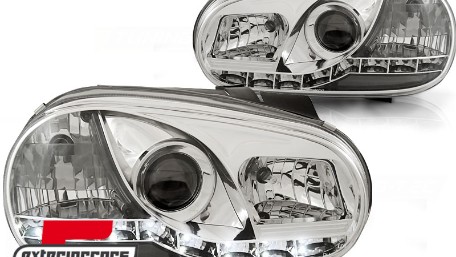 Prednja svjetla LED DayLight (chrome) / VW Golf 4 (1997-2005), LPVW85