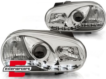 Prednja svjetla LED DayLight (chrome) / VW Golf 4 (1997-2005), LPVW85