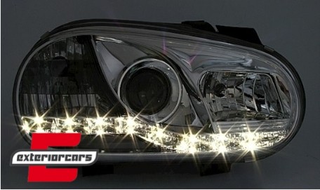 Prednja svjetla LED DayLight (chrome) / VW Golf 4 (1997-2005), LPVW85
