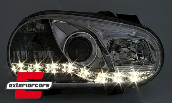 Prednja svjetla LED DayLight (chrome) / VW Golf 4 (1997-2005), LPVW85