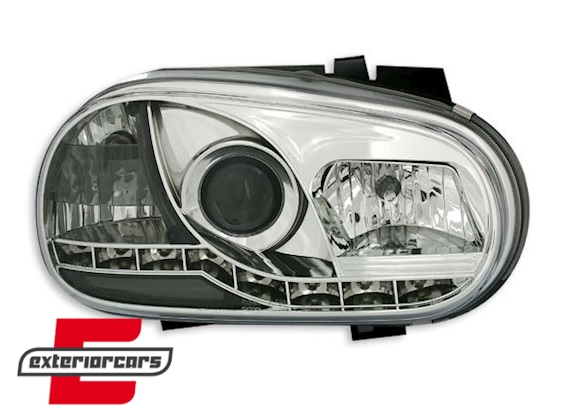 Prednja svjetla LED DayLight (chrome) / VW Golf 4 (1997-2005), LPVW85
