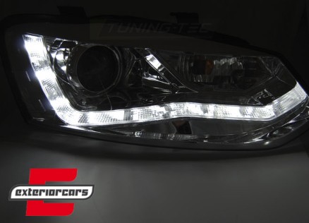 Prednja svjetla LED DayLight (chrome) / VW Polo 6R (03.2009-03.2014), LPVWN5
