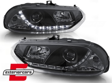 Prednja svjetla LED DayLight (crna) / Alfa Romeo 156 (1997-2003), LPAR02