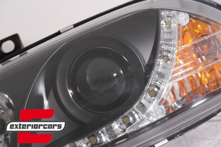 Prednja svjetla LED DayLight (crna) / Alfa Romeo 156 (1997-2003), LPAR02
