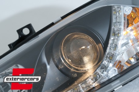 Prednja svjetla LED DayLight (crna) / Alfa Romeo 156 (1997-2003), LPAR02