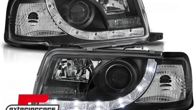 Prednja svjetla LED DayLight (crna) / Audi 80 B4 (1991-1996), LPAU40