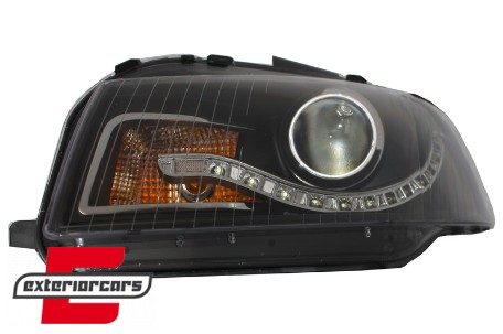 Prednja svjetla LED DayLight (crna) / Audi A3 8P 8PA (2003-2008), LPAU54