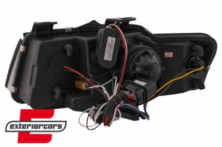 Prednja svjetla LED DayLight (crna) / Audi A4 Cabrio B6 (2002-2006), LPAUF4