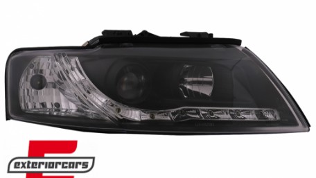 Prednja svjetla LED DayLight (crna) / Audi A4 Cabrio B6 (2002-2006), LPAUF4