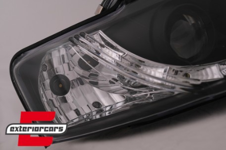 Prednja svjetla LED DayLight (crna) / Audi A4 Cabrio B6 (2002-2006), LPAUF4