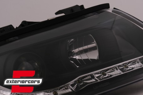Prednja svjetla LED DayLight (crna) / Audi A4 Cabrio B6 (2002-2006), LPAUF4