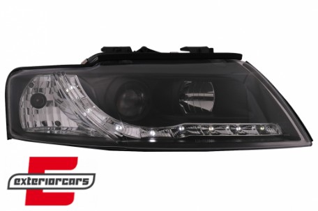 Prednja svjetla LED DayLight (crna) / Audi A4 Cabrio B6 (2002-2006), LPAUF4