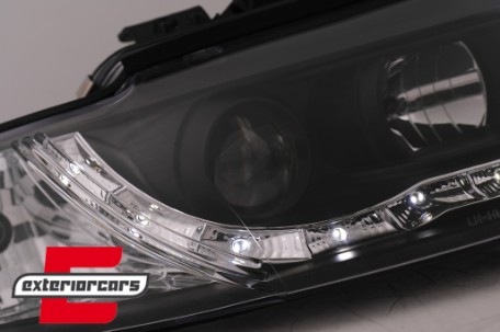 Prednja svjetla LED DayLight (crna) / Audi A4 Cabrio B6 (2002-2006), LPAUF4