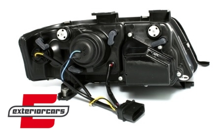Prednja svjetla LED DayLight (crna) / Audi A6 4B C5 (05.1997-05.2001), LPAU38