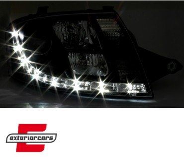 Prednja svjetla LED DayLight (crna) / Audi TT (1999-2006), LPAU50