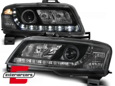 Prednja svjetla LED DayLight (crna) / Fiat Stilo 3p (2001-2008), LPFI12