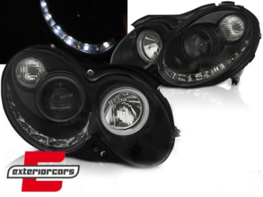 Prednja svjetla LED DayLight (crna) / MERCEDES CLK W209 (2003-2010), LPMEA6