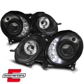 Prednja svjetla LED DayLight (crna) / Mercedes E-klasa W211 S211 (05.2006-2009), LPME60