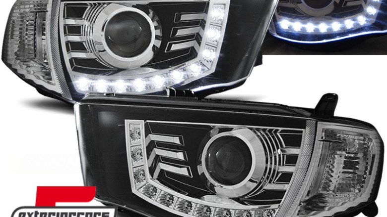 Prednja svjetla LED DayLight (crna) / Mitsubishi L200 (2006-2010), LPMI10