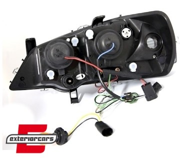 Prednja svjetla LED DayLight (crna) / Opel Astra G (1997-2004), LPOP38