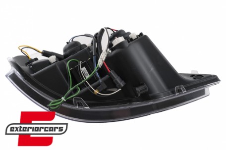 Prednja svjetla LED DayLight (crna) / Opel Astra G (1997-2004), LPOP40