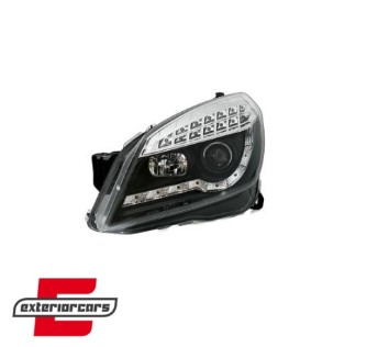 Prednja svjetla LED DayLight (crna) / Opel Astra H (2004-2010), LPOP52