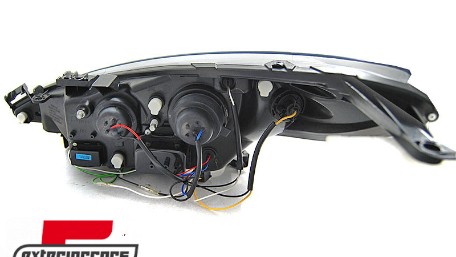 Prednja svjetla LED DayLight (crna) / Peugeot 207 (2006-2015), LPPE33