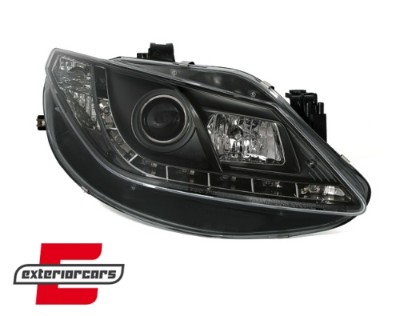 Prednja svjetla LED DayLight (crna) / Seat Ibiza 6J (2008-2012), LPSE18
