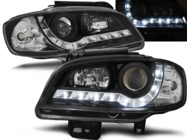 Prednja svjetla LED DayLight (crna) / SEAT IBIZA/CORDOBA (99-02), LPSE20