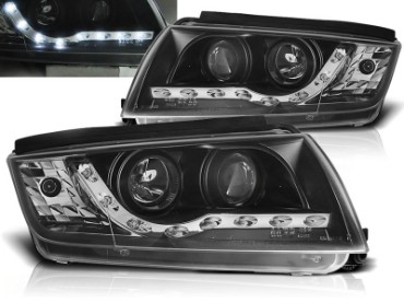 Prednja svjetla LED DayLight (crna) / Škoda Fabia (1999-2008), LPSK28