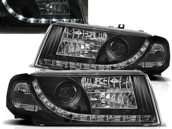Prednja svjetla LED DayLight (crna) / Škoda Octavia I (2000-2010), LPSK04