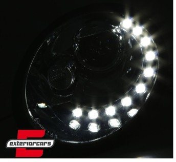 Prednja svjetla LED DayLight (crna) / Volkswagen New Beetle (10.1998-05.2005), LPVWL7
