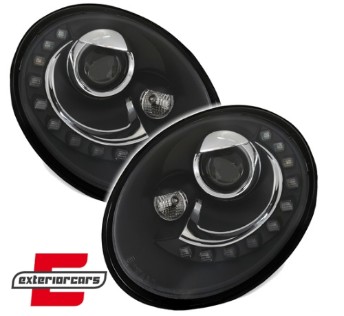Prednja svjetla LED DayLight (crna) / Volkswagen New Beetle (2006-2012), LPVWS2