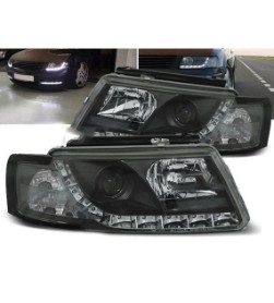 Prednja svjetla LED DayLight (crna) / Volkswagen Passat B5 3B (11.1996-08.2000), LPVW74