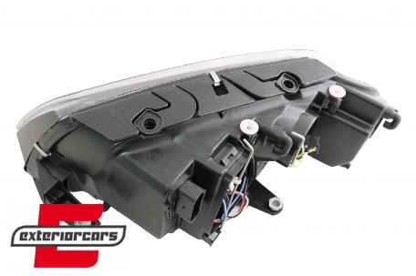 Prednja svjetla LED DayLight (crna) / Volkswagen Passat B5 3BG (09.2000-03.2005), LPVW56