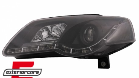 Prednja svjetla LED DayLight (crna) / Volkswagen Passat B6 3C (03.2005-2010), LPVWC2