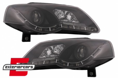Prednja svjetla LED DayLight (crna) / Volkswagen Passat B6 3C (03.2005-2010), LPVWC2