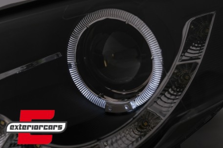 Prednja svjetla LED DayLight (crna) / Volkswagen Passat B6 3C (03.2005-2010), LPVWF7