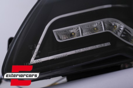 Prednja svjetla LED DayLight (crna) / Volkswagen Passat B6 3C (03.2005-2010), LPVWF7